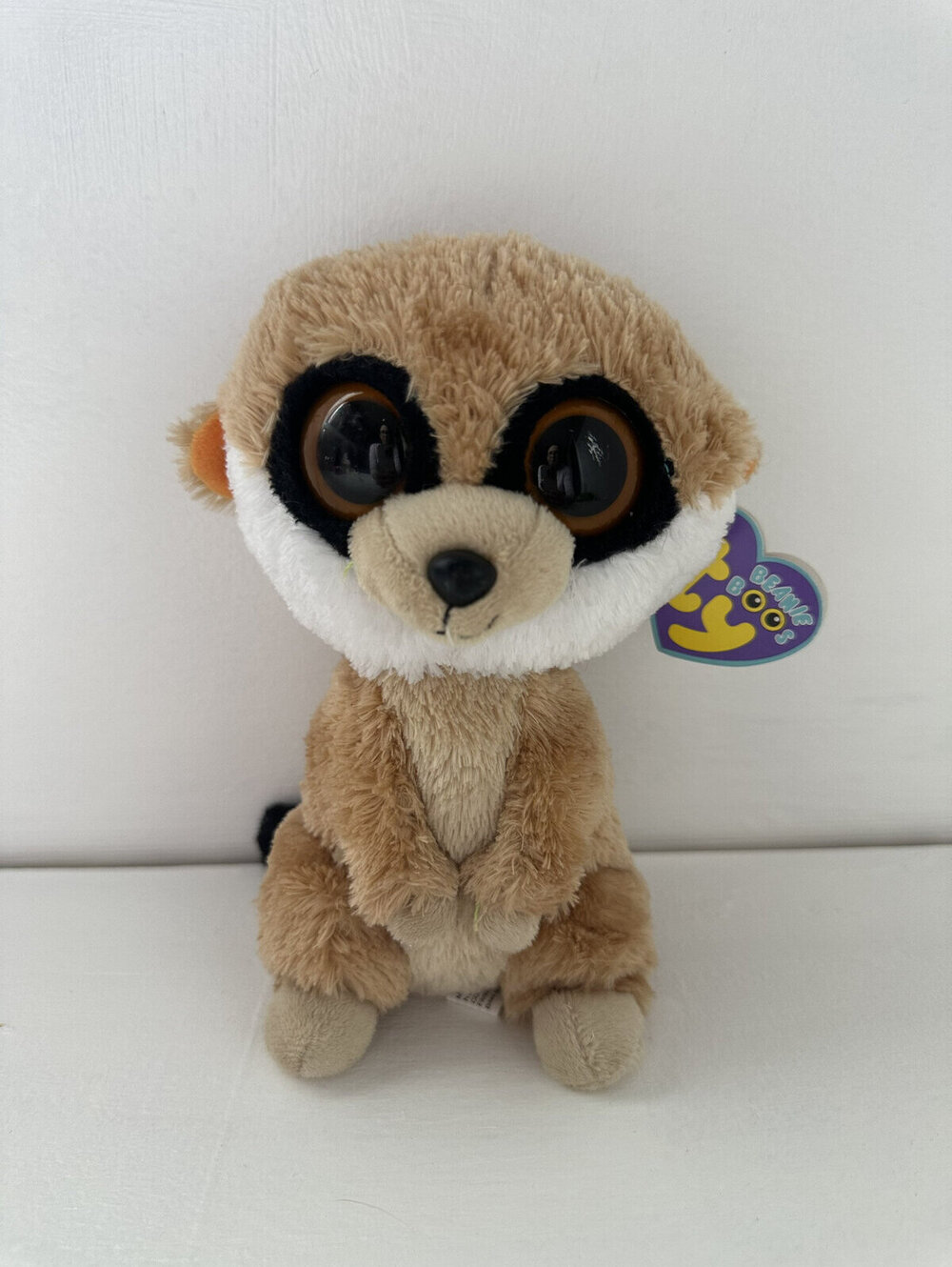 Ty Beanie Boo “Rebel” the Meerkat - Purple Tag (6 inch) Vintage Beanies